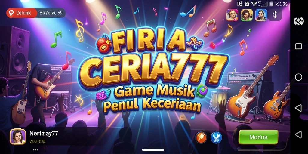 Screenshot gameplay CERIA777 yang menampilkan pengalaman bermain musik yang seru.