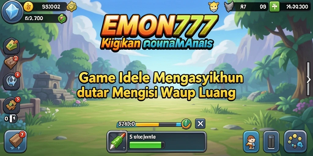 Tampilan gameplay yang menarik dari EMON777 dengan mekanisme Idle.