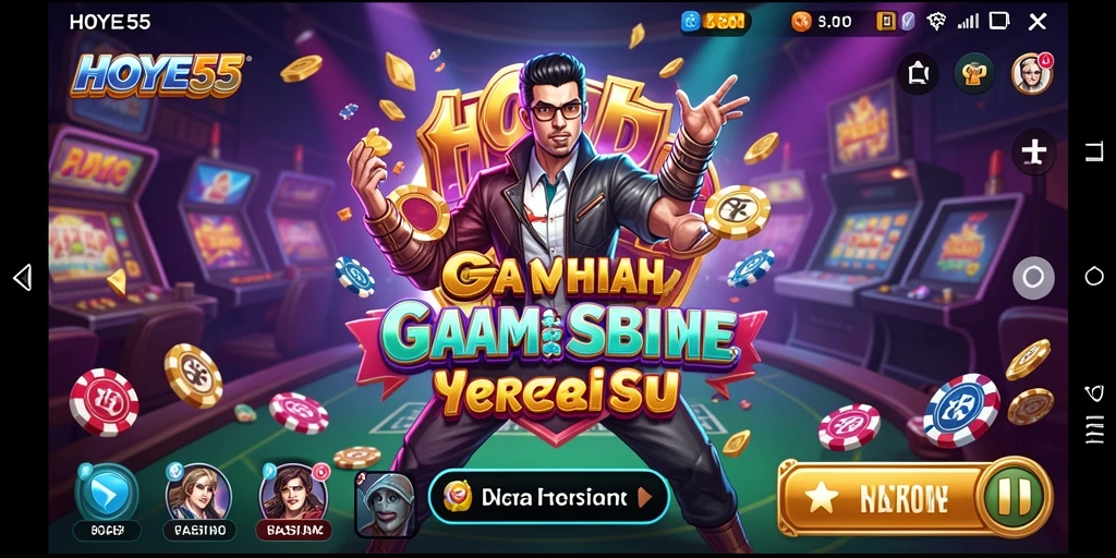 Screenshot gameplay HOYE55 menampilkan keseruan permainan Kasino.