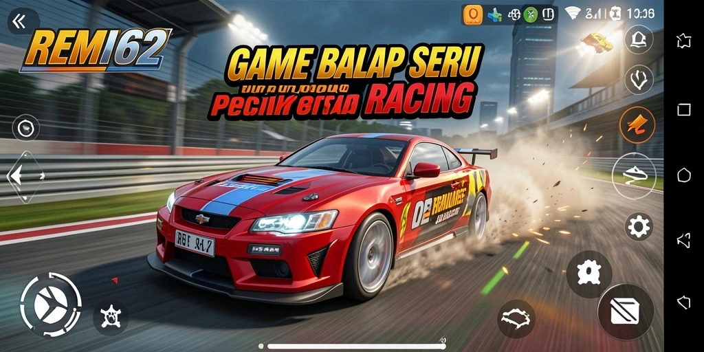 Gameplay seru dari REMI62 dengan berbagai mobil balap